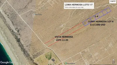 Loma Hermosa Lot 4 N/A Las Playitas — Land for sale in Pacific Coast