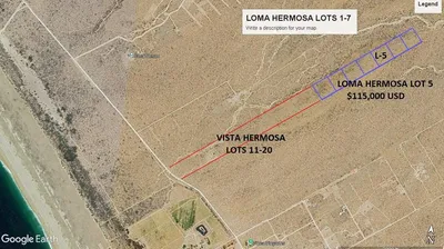 Loma Hermosa Lot 5 N/A Las Playitas — Land for sale in Pacific Coast