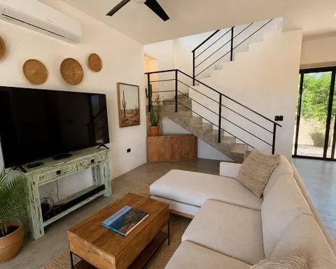 Warm Modern-Boho Living Room
