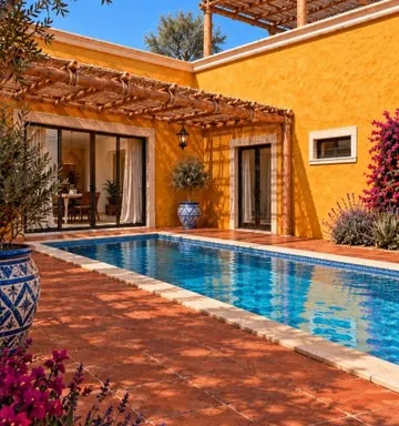 High-quality pergola beside the pool